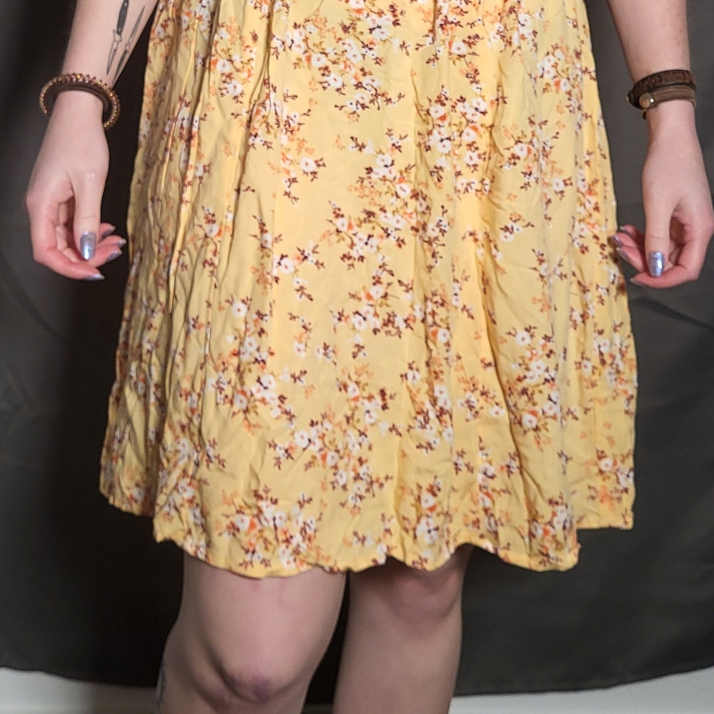 Old Navy Yellow Floral Dress